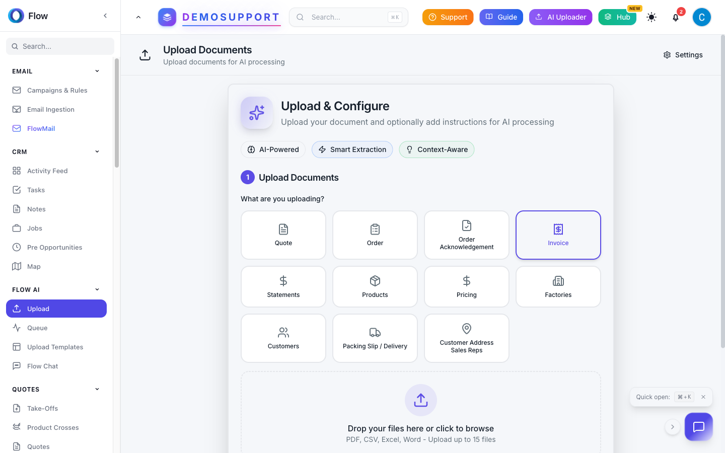 FlowDemand AI Document Processing